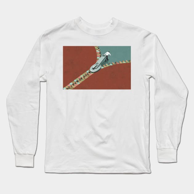 Integration Zip Long Sleeve T-Shirt by John Holcroft